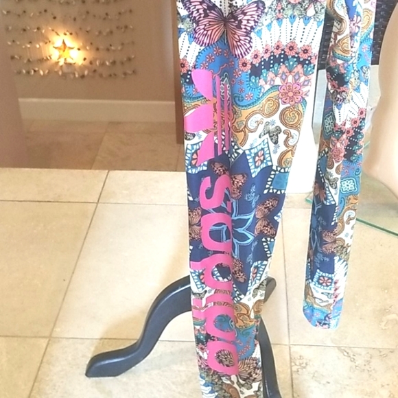 ADIDAS × FARM RIO Blue BORBOMIX Collector ZIPS Track Jacket & Leggings SET NWT S - Picture 8 of 16